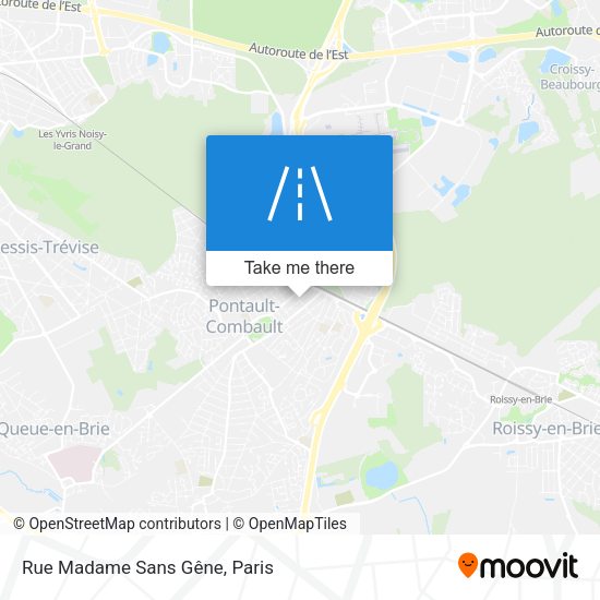 Rue Madame Sans Gêne map