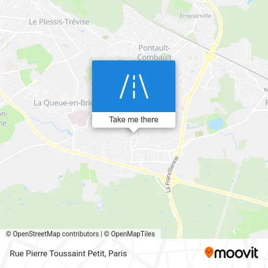 Mapa Rue Pierre Toussaint Petit