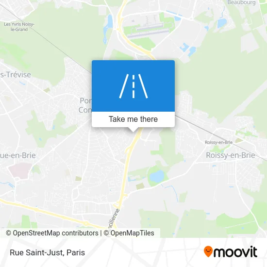 Rue Saint-Just map