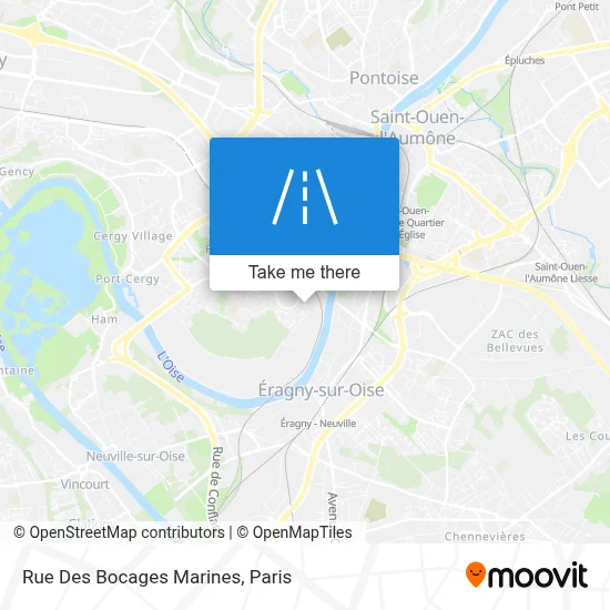 Rue Des Bocages Marines map