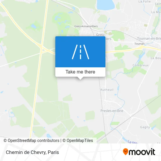 Chemin de Chevry map