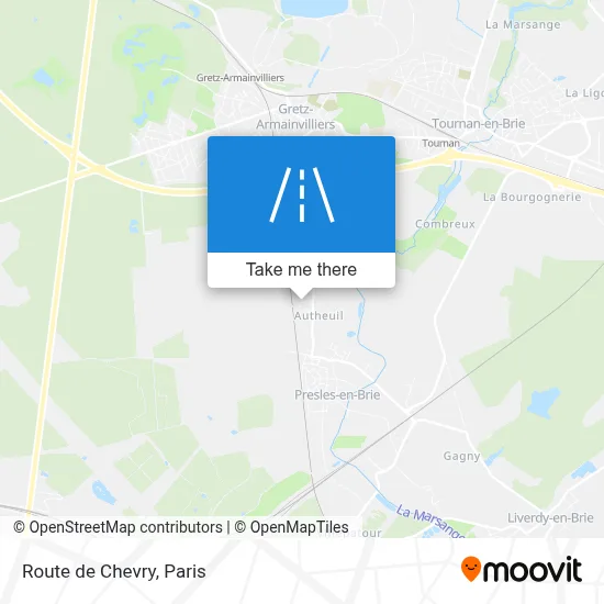 Route de Chevry map