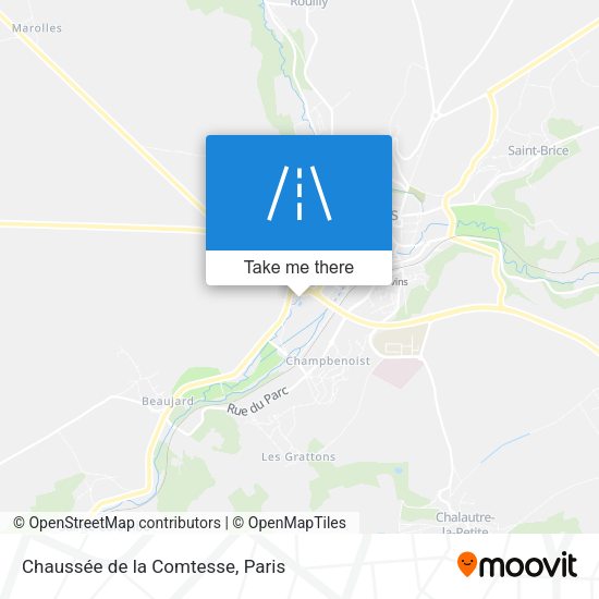 Chaussée de la Comtesse map