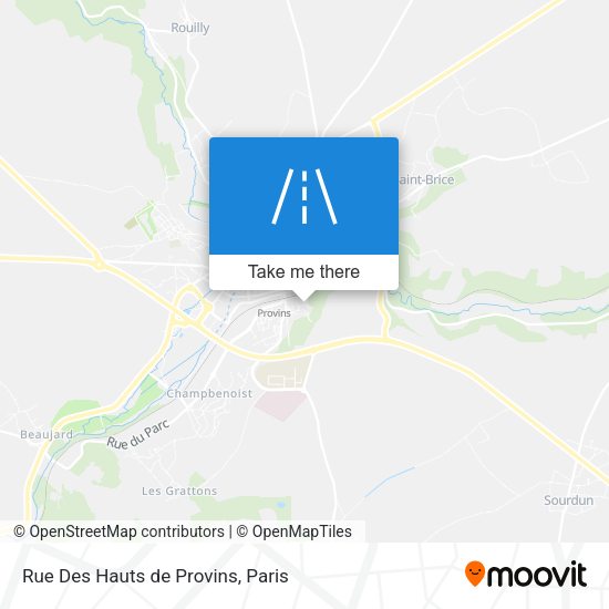 Rue Des Hauts de Provins map