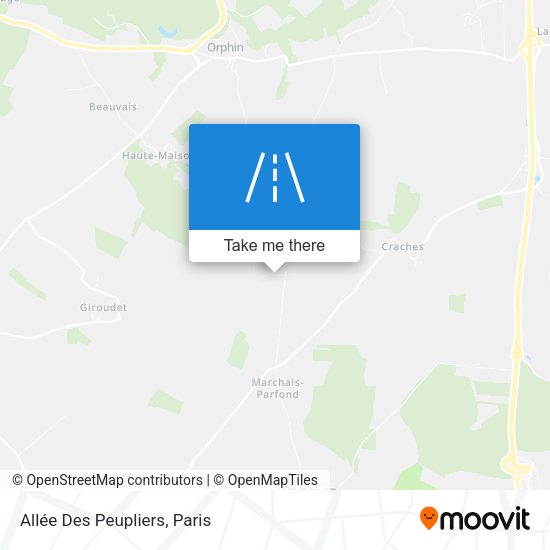 Allée Des Peupliers map
