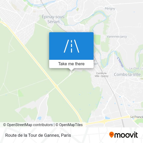 Route de la Tour de Gannes map
