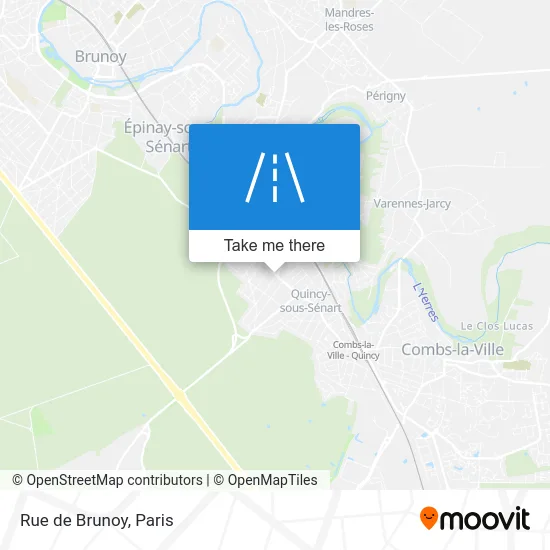 Rue de Brunoy map