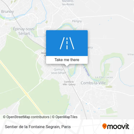Sentier de la Fontaine Segrain map