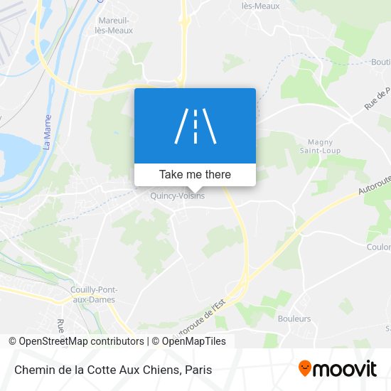 Chemin de la Cotte Aux Chiens map