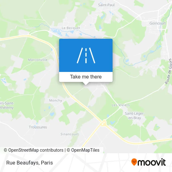 Rue Beaufays map