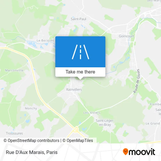 Rue D'Aux Marais map