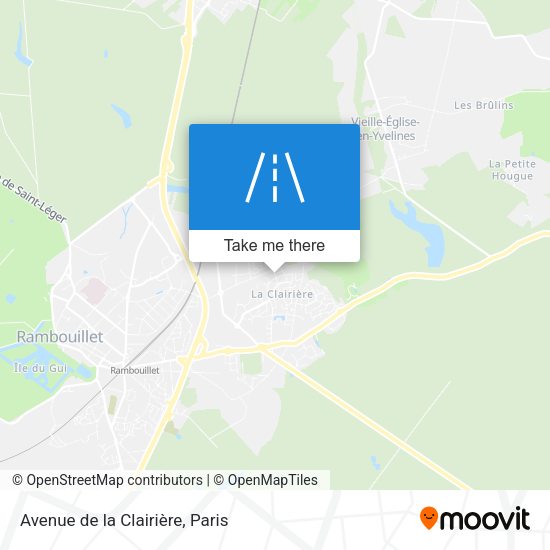 Avenue de la Clairière map