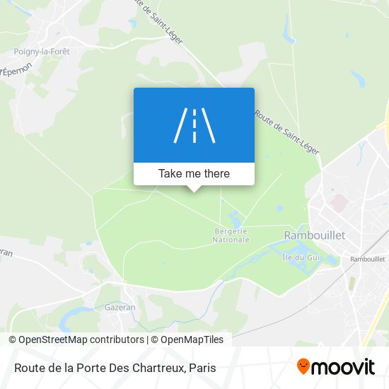 Route De La Porte Des Chartreux map