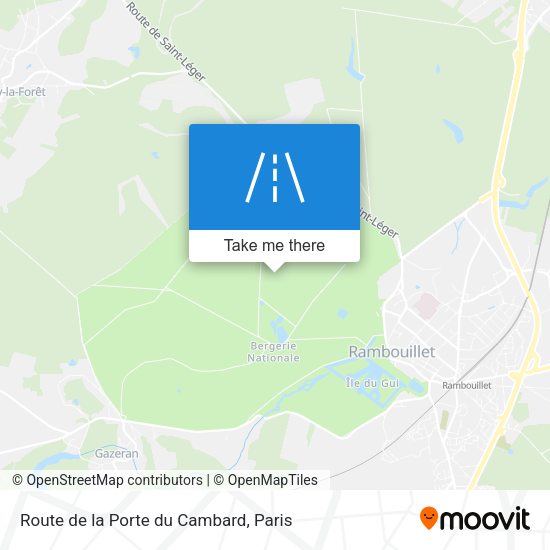 Route de la Porte du Cambard map