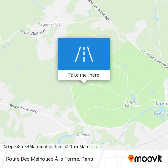 Route Des Malnoues À La Ferme map