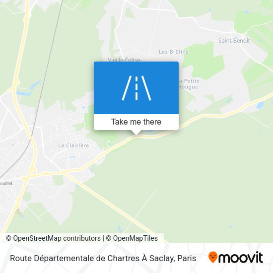Route Départementale de Chartres À Saclay map
