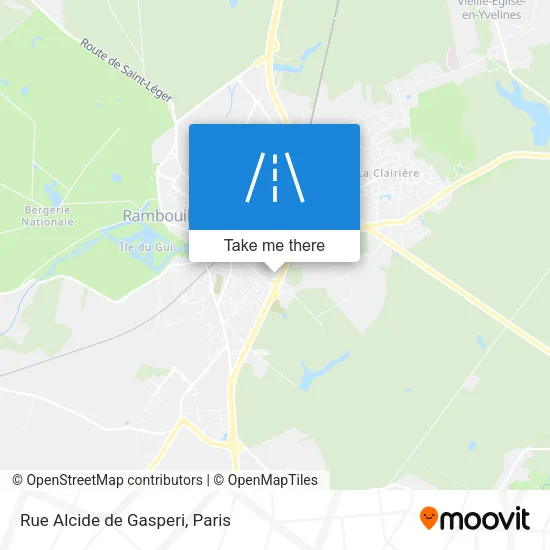 Mapa Rue Alcide de Gasperi