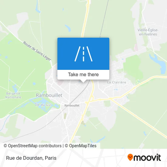 Rue de Dourdan map