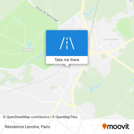 Résidence Lenotre map