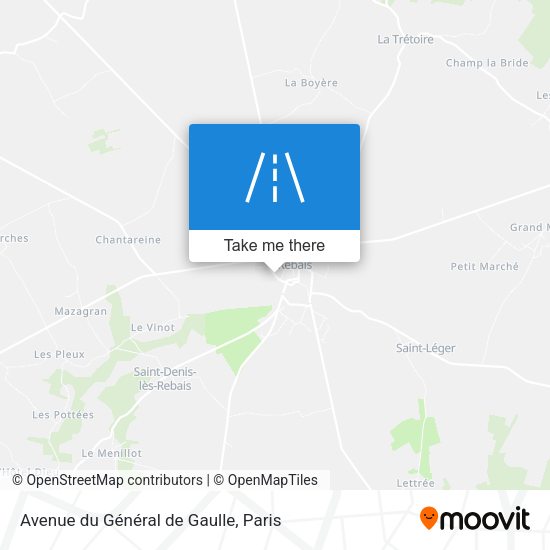 Avenue du Général de Gaulle map