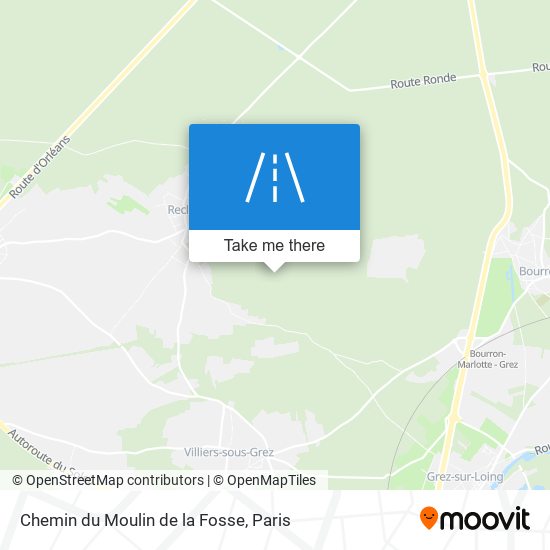 Chemin Du Moulin De La Fosse map