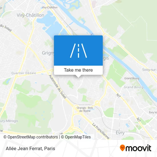 Allée Jean Ferrat map