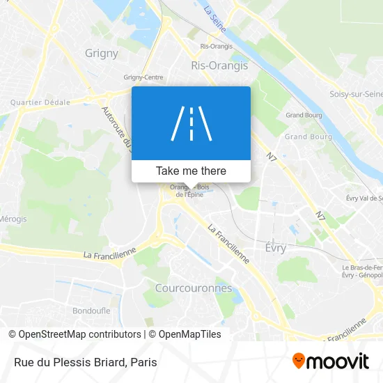 Rue du Plessis Briard map