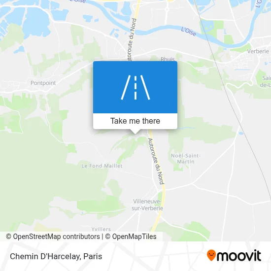 Chemin D'Harcelay map