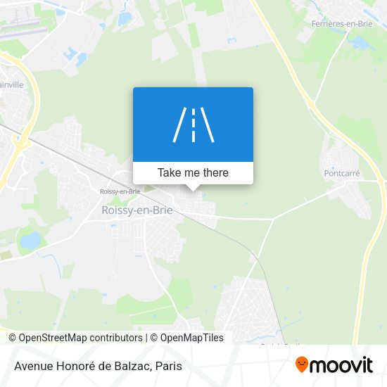 Avenue Honoré de Balzac map