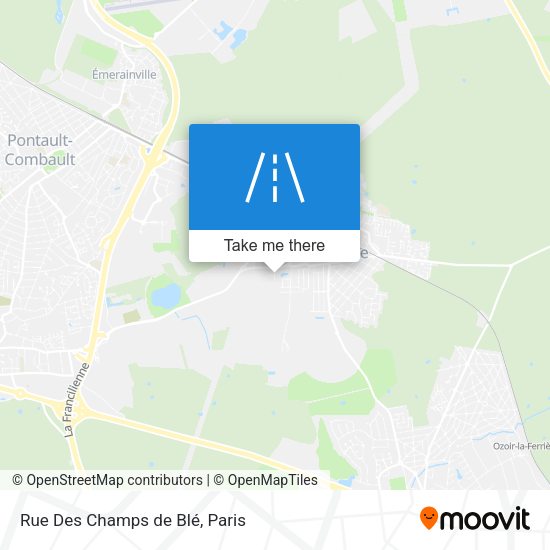 Rue Des Champs de Blé map