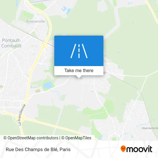 Rue Des Champs de Blé map