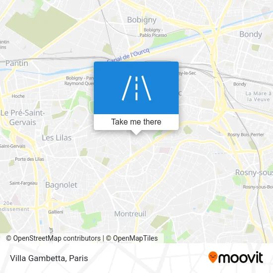 Villa Gambetta map