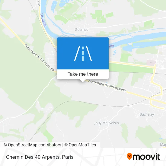 Chemin Des 40 Arpents map