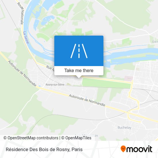 Résidence Des Bois de Rosny map