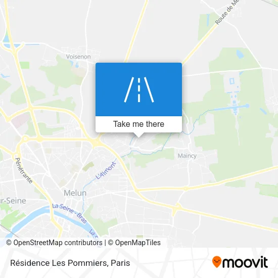 Résidence Les Pommiers map