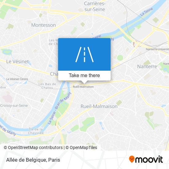 Mapa Allée de Belgique