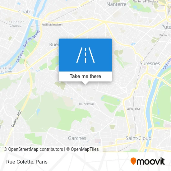 Rue Colette map