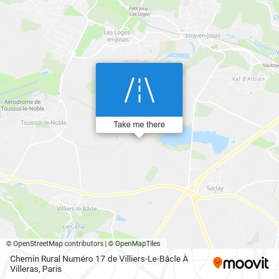 Chemin Rural Numéro 17 De Villiers-Le-Bâcle À Villeras map