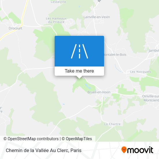 Chemin de la Vallée Au Clerc map