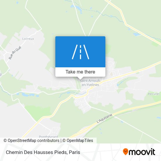Chemin Des Hausses Pieds map