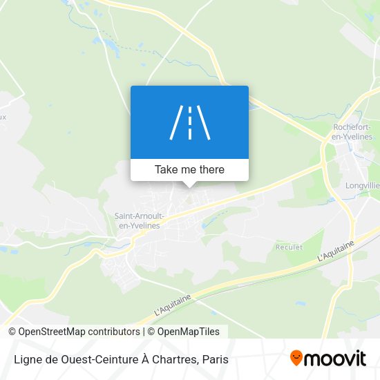 Ligne de Ouest-Ceinture À Chartres map