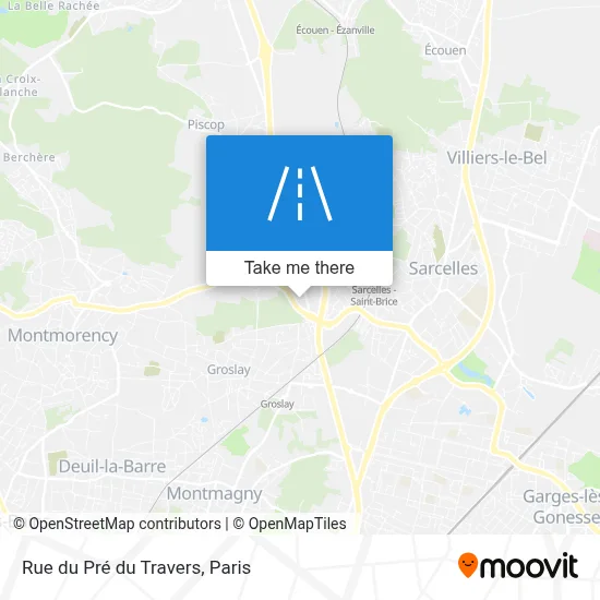Rue du Pré du Travers map