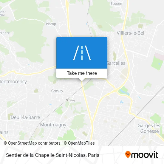 Sentier de la Chapelle Saint-Nicolas map