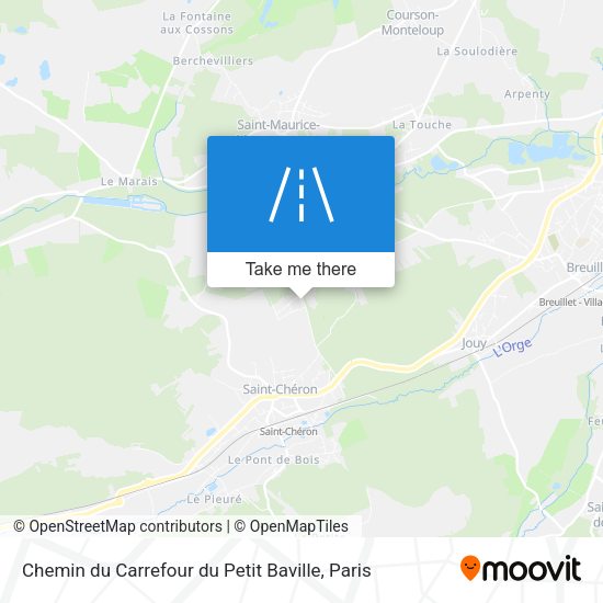 Chemin du Carrefour du Petit Baville map