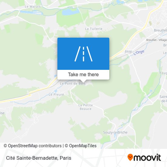 Cité Sainte-Bernadette map