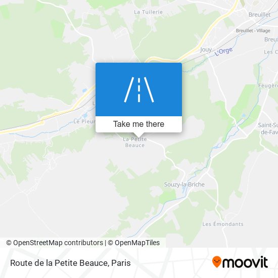 Route De La Petite Beauce map