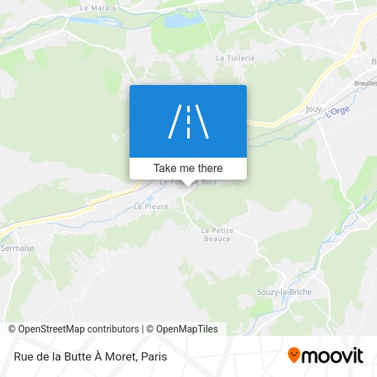 Rue de la Butte À Moret map