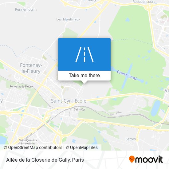 Allée de la Closerie de Gally map