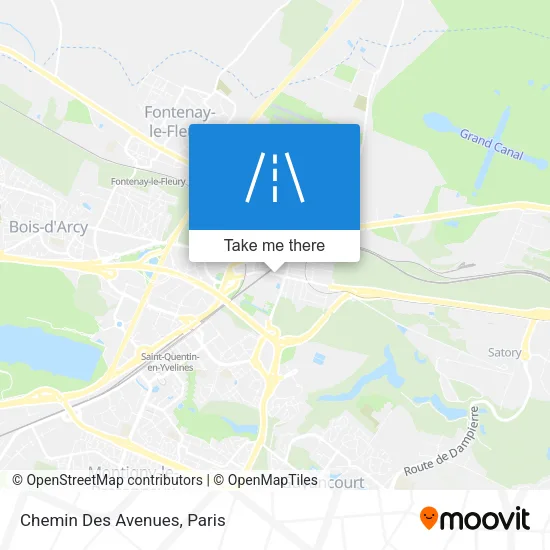 Chemin Des Avenues map