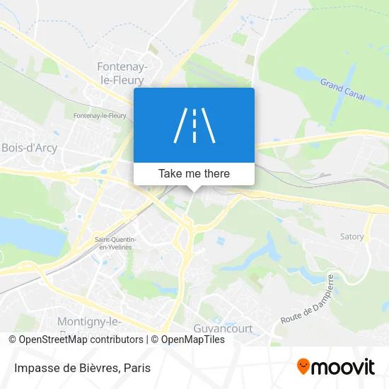 Impasse de Bièvres map